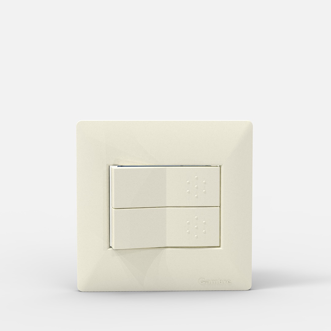 Tapa SXXII 2 bocas mignon blanca