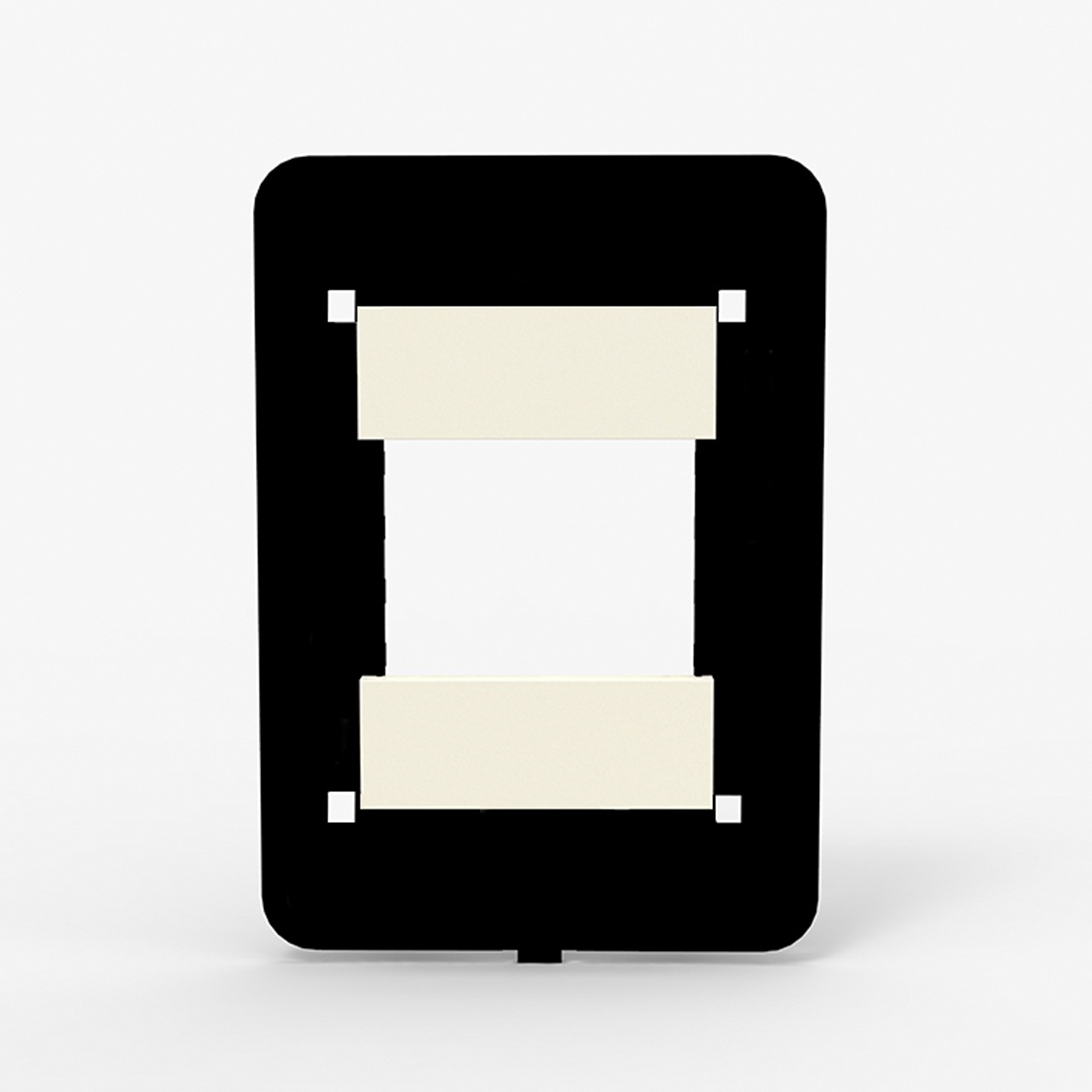 Bastidor mignon p/tapa Bauhaus blanco