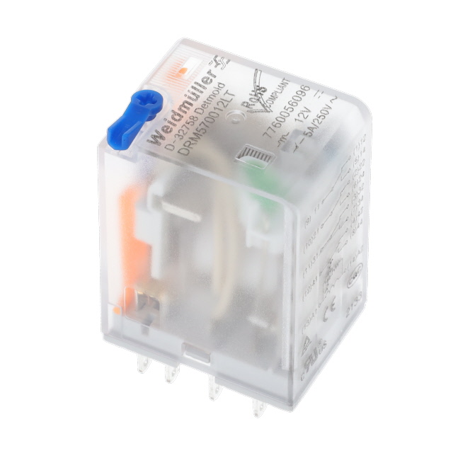 Rele 4 inv.5A 12vcc c/led DRM570012LT