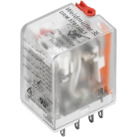 Rele 4 inv.5A  220vca c/led DRM570730LT