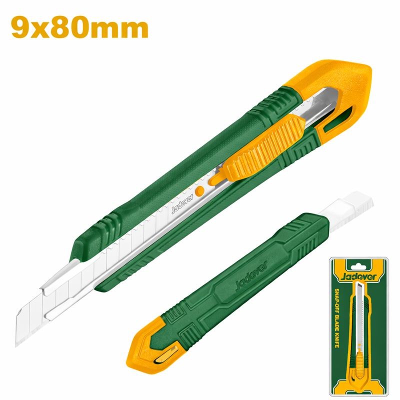 CUTTER DE HOJA DESMONTABLE LOMG 80MM C/PULSADOR PLANO