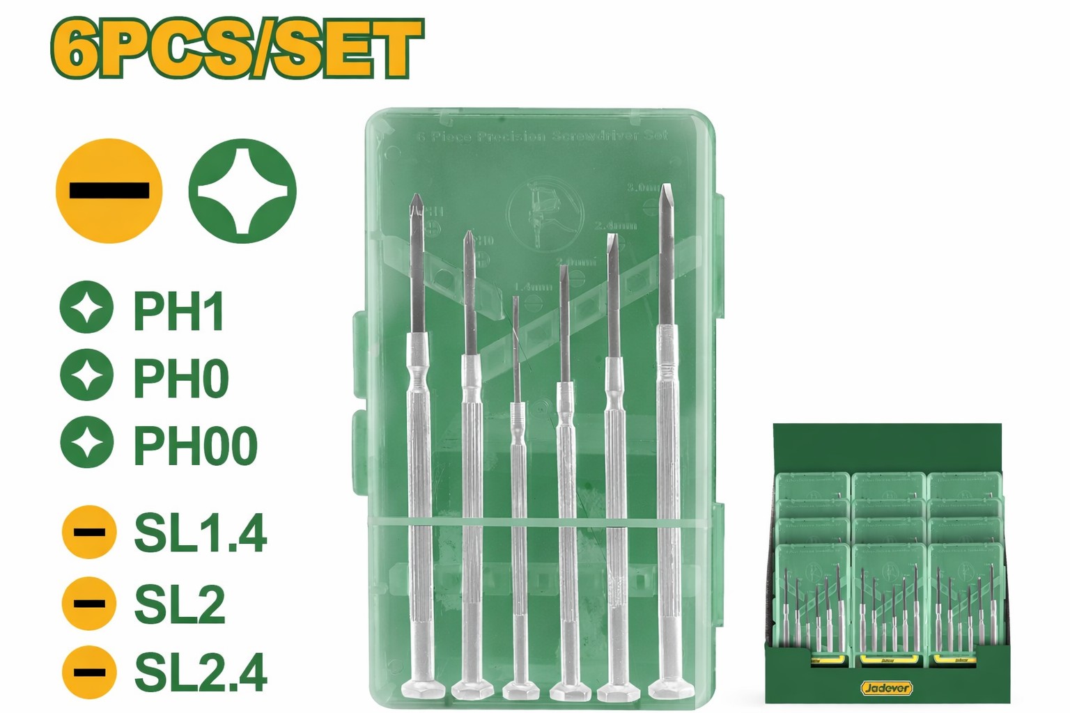 SET 6 DESTORNILLADORES DE PRECISION.