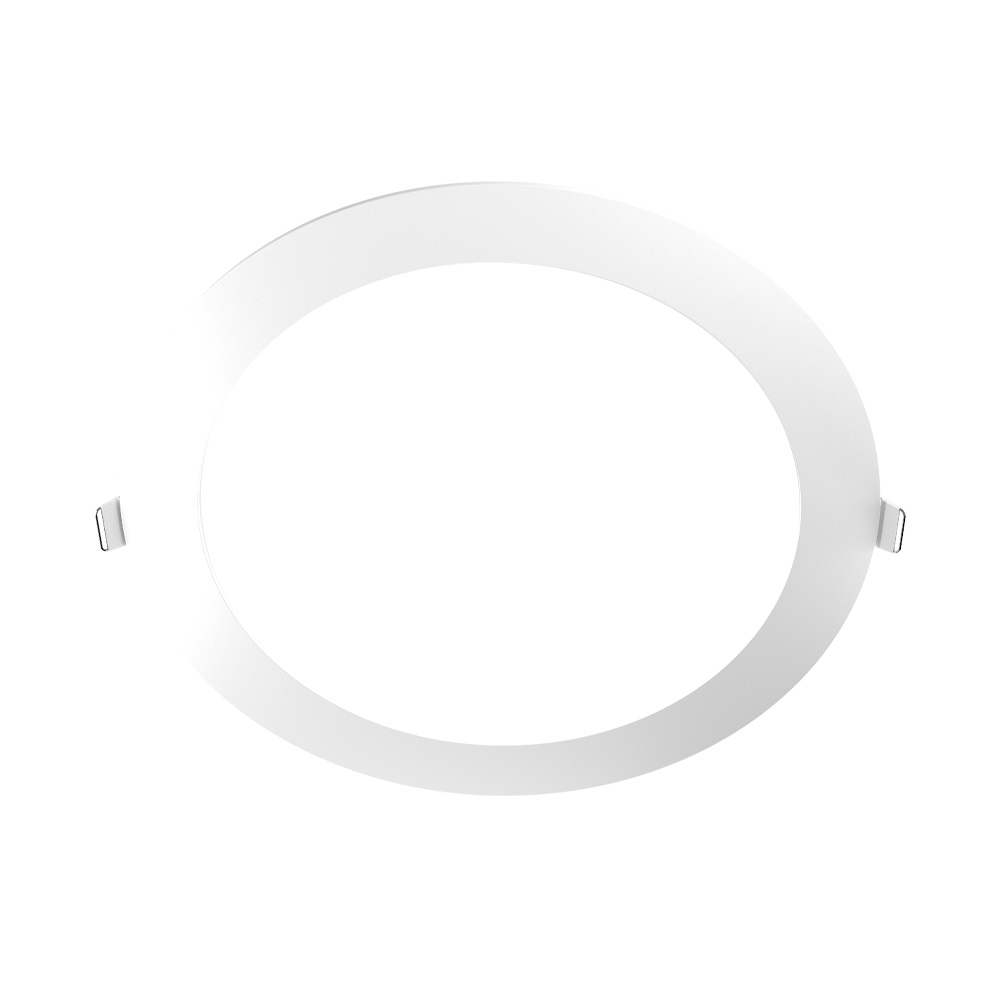 Plafon sobrep.12w circular negro calido